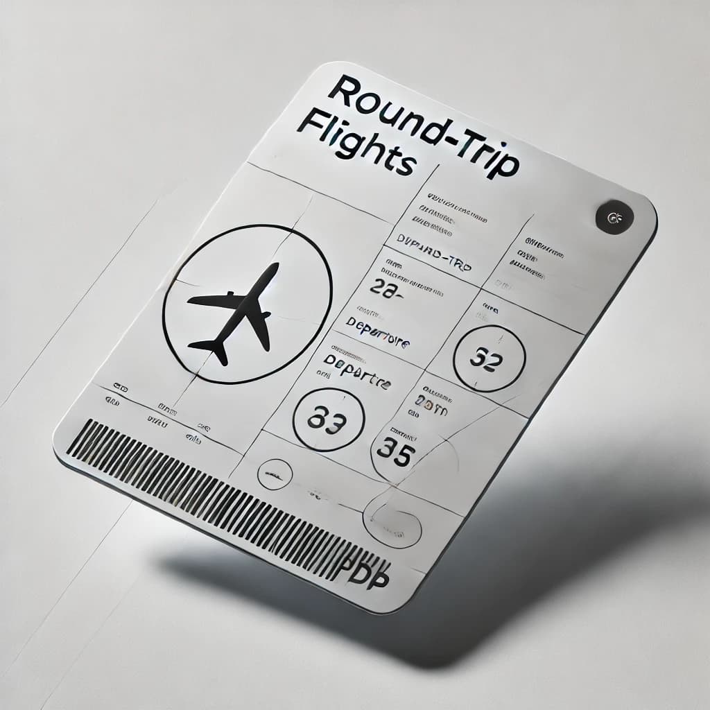 Round-Trip Flight Ticket